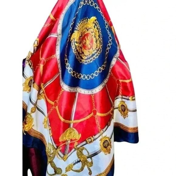 Accessories - Vintage Red, White & Blue Scarf